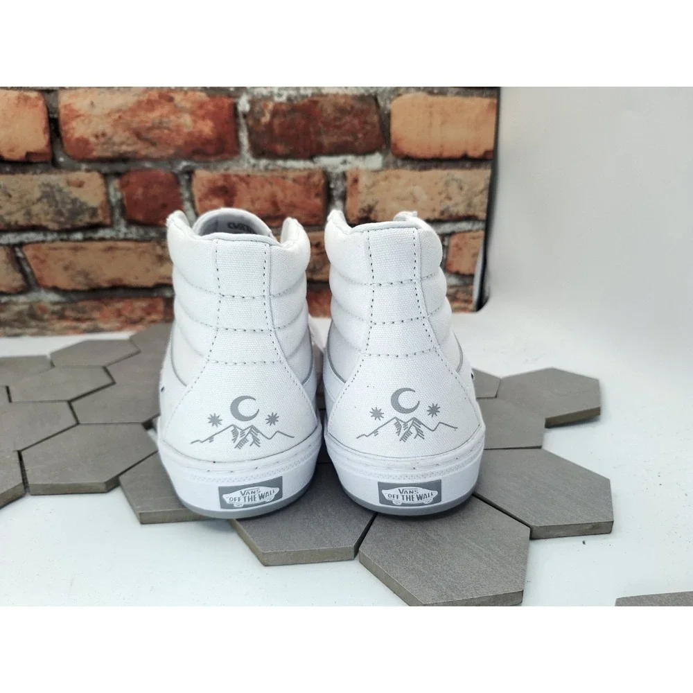 Rare VANS BMX SK8 Hi Sneaker PopCush Perris Benegas Men Sz 11.5‎ Tru White Skate
